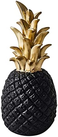 Hemoton Realistic Black Pineapple Artificial Fruit Resin Decoration
