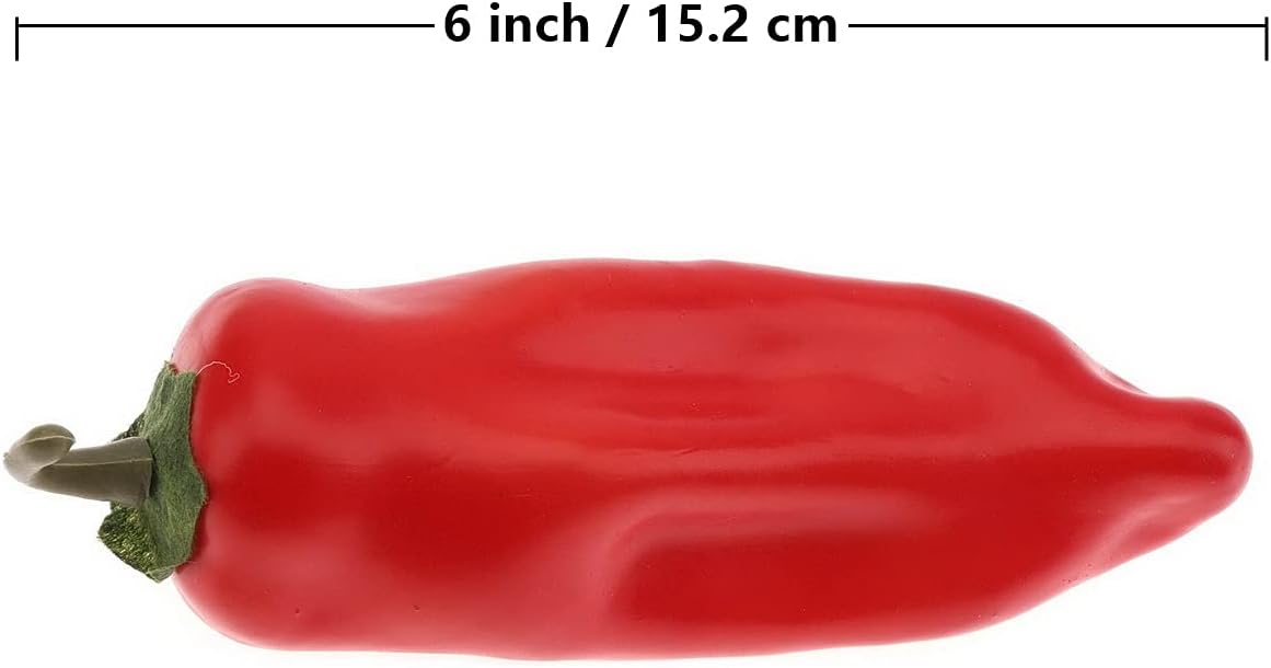 Gresorth 10pcs Artificial Lifelike Chili Pepper Decoration