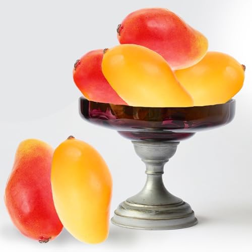 Tuxiaobu Artificial Mango Decorations 6 Pcs