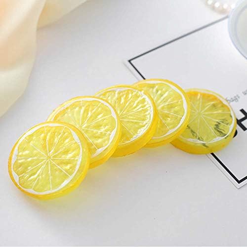 30Pcs Artificial Lemon Slices Wedding Decor Photography Props