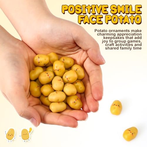 200 Pcs Positive Inspirational Mini Artificial Potato Decor
