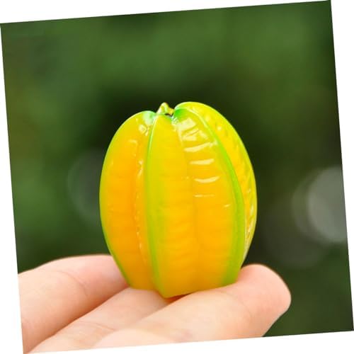 SUPVOX 6Pcs Resin Carambola Decor for Home and Kitchen