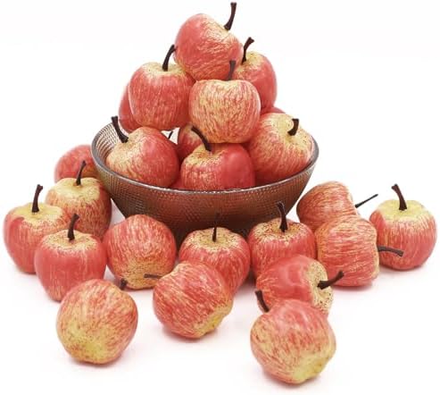 30 Pcs Mini Artificial Pink Apples Decor
