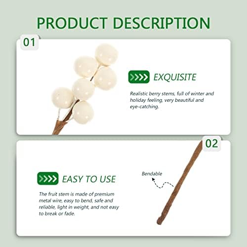 VOSAREA 30pcs Artificial Berry Branches for Holiday Decor