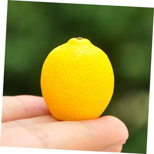 Hemoton 6pcs Mini Faux Lemon Models for Home Decor