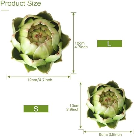 Artificial Artichoke Decor Green Small 3 Pack