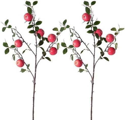 Lifelike Artificial Apple Branches for Home Decor