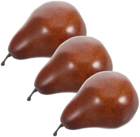 PRETYZOOM 3pcs Artificial Pear Ornament Decor
