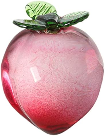Crystal Peach Figurine Home Decor Artificial Fruit Statue