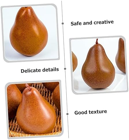 iplusmile 2Pcs Lifelike Faux Pears Artificial Fruit Decor