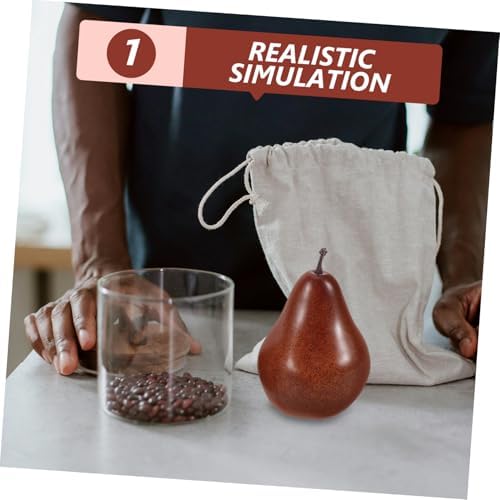 Cabilock 3pcs Artificial Lifelike Pears Decor