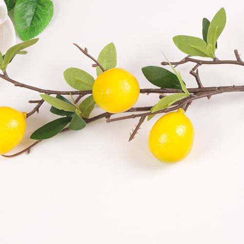 Gresorth Yellow Mini Lemon Artificial Decoration 5pcs