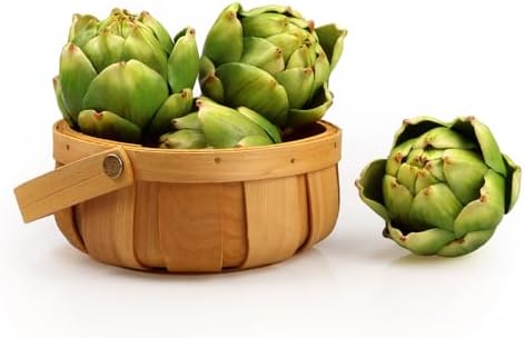 4 Pcs Artificial Artichokes Green Faux Vegetables