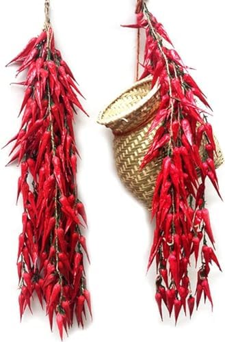 5 Pack Artificial Hot Chili Peppers for Home Decor
