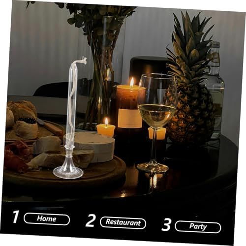 3pcs Elegant Glass Oil Lamp Set for Indoor Use