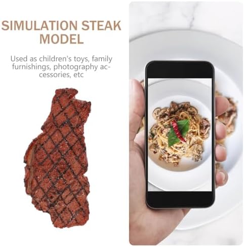 Artificial Fake Steak 2Pcs Realistic Simulation Food Model