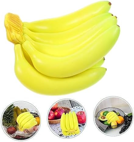 Unomor Realistic Banana Bunch Artificial Fruit Decor