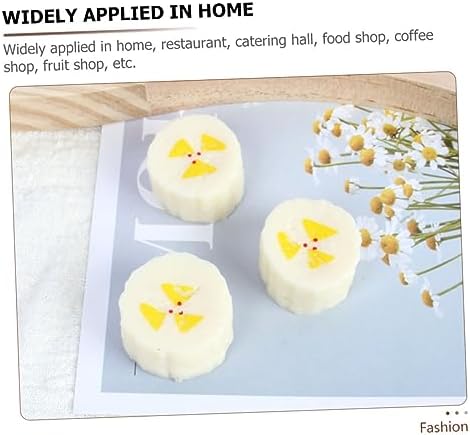 10pcs Artificial Banana Slices for Decor and Photography