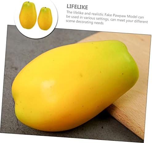 2pcs Artificial Pawpaw Decor for Home and Photography