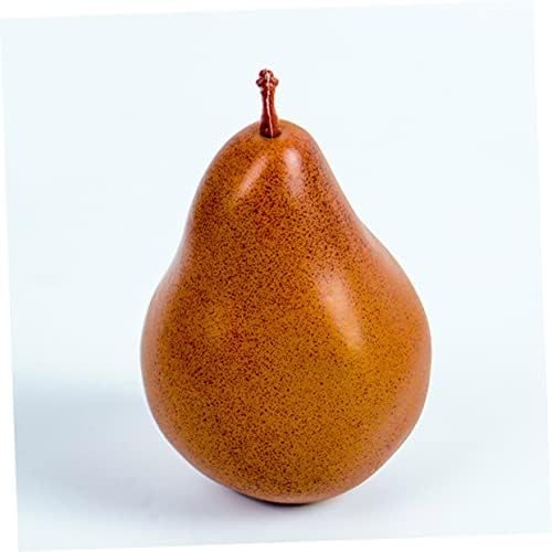 6pcs Faux Pears Decorations Lifelike Artificial Fruit Models for Home Kitchen Office and Restaurant