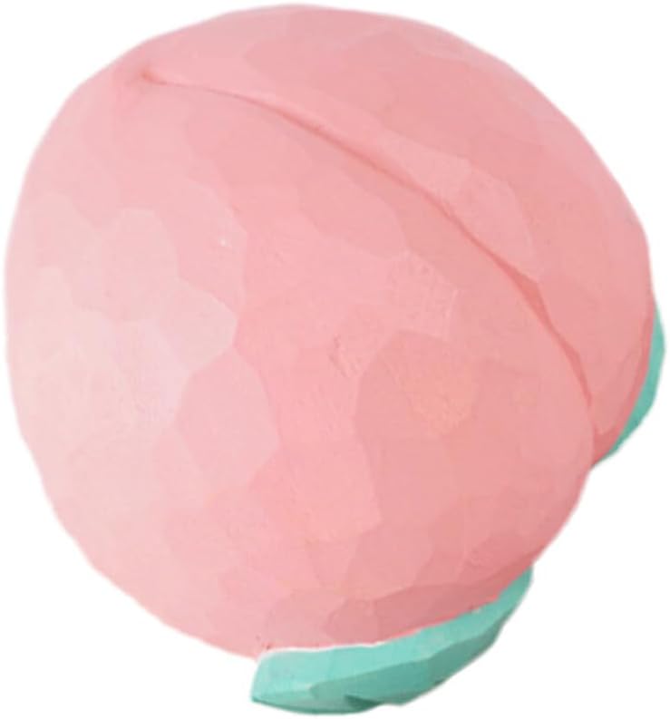 Jojofuny Artificial Peach Wooden Decor Figurine