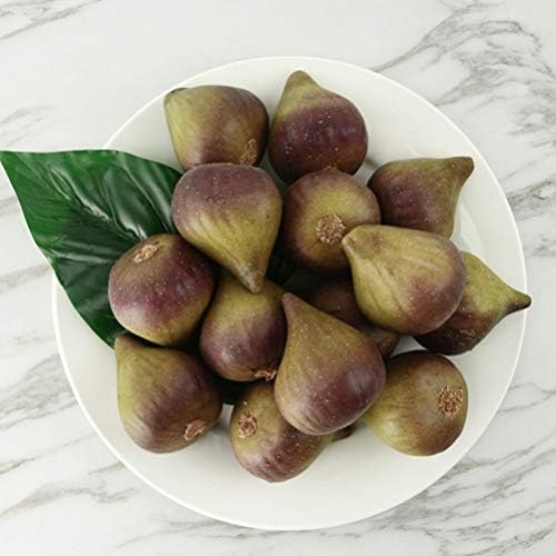 5PCS Artificial Fig Decor for Home Kitchen Photography Props