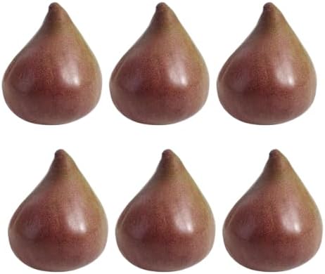 Leadigol Artificial Fig Decoration Set 6PCS Lifelike Fig Photography Props