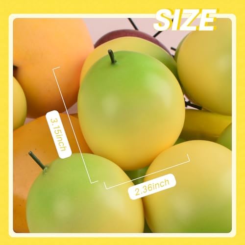 Yellow Artificial Passion Fruits 8 Pcs for Home Decor