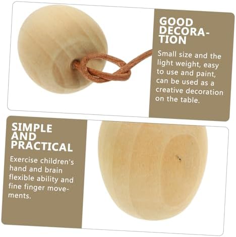 4pcs Unpainted Wooden Fruit Ornaments DIY Kit for Home and Kitchen