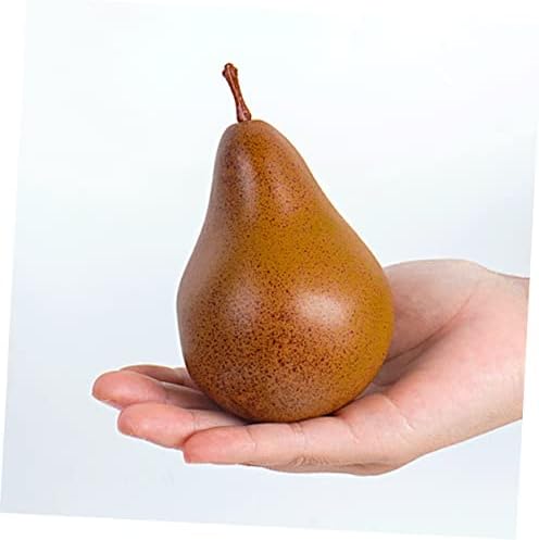 Cabilock 2Pcs Lifelike Fake Pears Artificial Fruit Decor