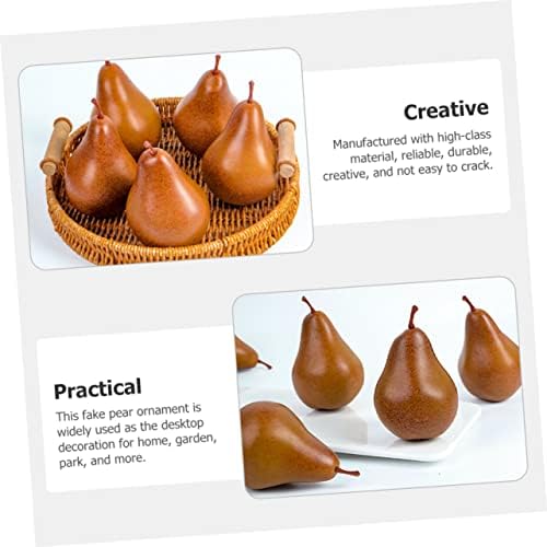 Luxshiny 2Pcs Lifelike Artificial Pear Decorations
