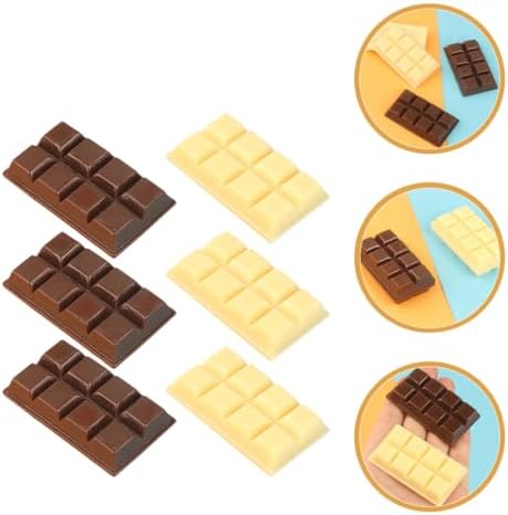 Vaguelly Fake Chocolate Bar Resin Beads for DIY Decor