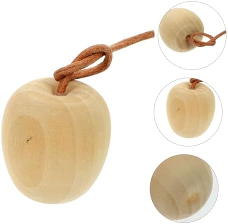 4pcs DIY Unpainted Wood Fruit Ornaments for Creative Crafts