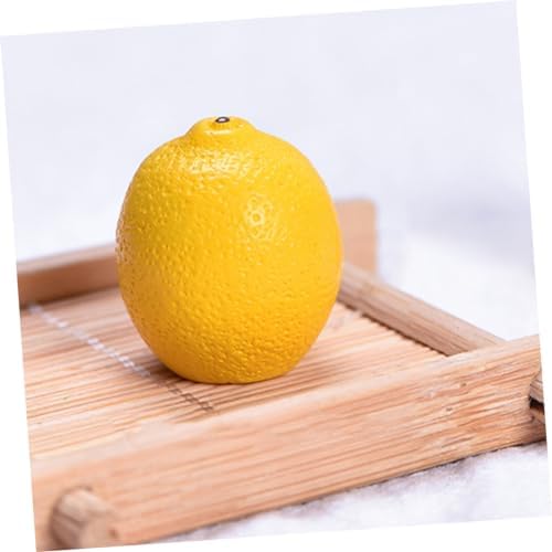 Hemoton 6pcs Mini Faux Lemon Models for Home Decor
