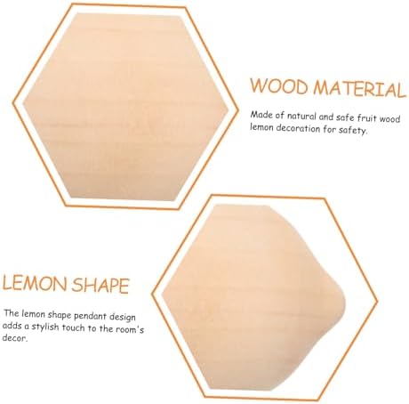5Pcs Unfinished Wooden Lemon DIY Painting Kit
