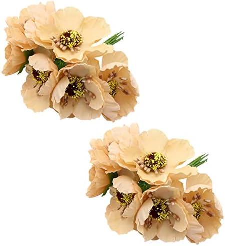 12pcs Gold Artificial Berries for Christmas Wreath and Decor