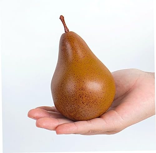 Cabilock 2Pcs Lifelike Faux Pear Ornaments