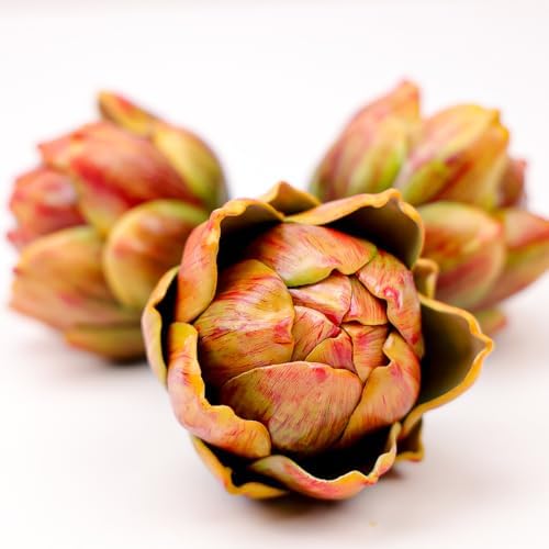 Meiwlong 6Pcs Yellow Artificial Artichokes Decorations