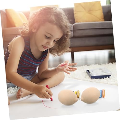 Artibetter 5pcs Wooden Lemon Shape Painting Kit for Kids