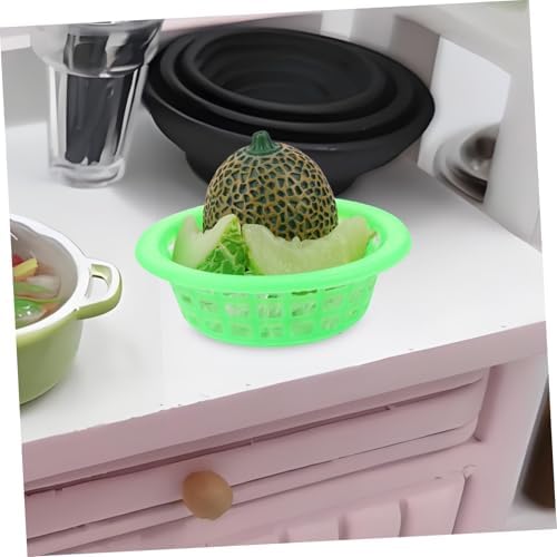 Hemoton Mini Iced Cantaloupe Decor Prop for Dollhouse Photography