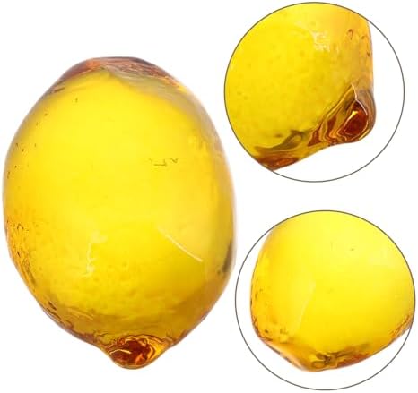 Cabilock Realistic Artificial Lemon Fruit Decoration