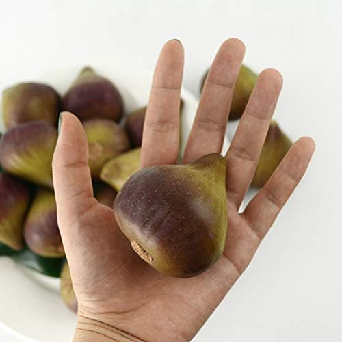 5PCS Artificial Fig Decor for Home Kitchen Photography Props
