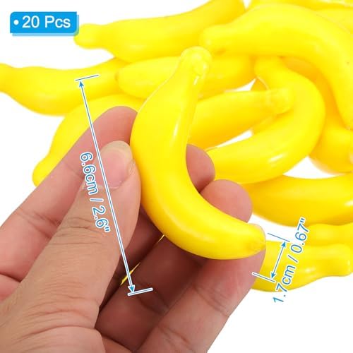 PATIKIL 20 Pcs Artificial Mini Banana Decor
