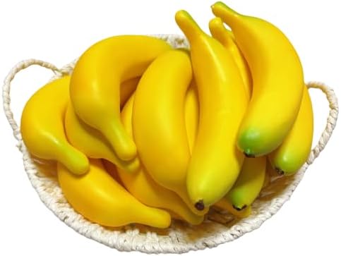 15pcs Artificial Yellow Banana Decoration for Home Kitchen