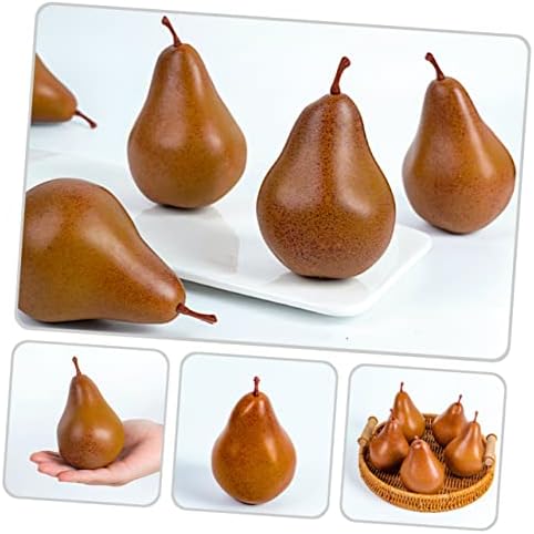 Zerodeko 2Pcs Artificial Pear Models Realistic Decoration