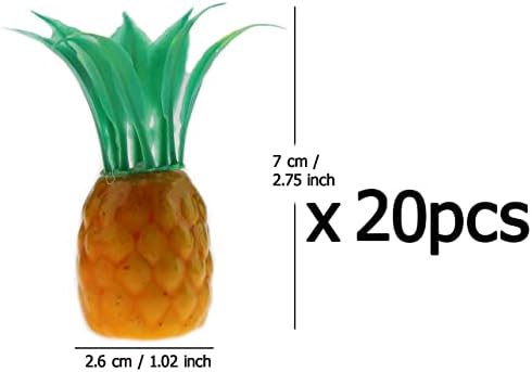 Woration 20pcs Artificial Mini Pineapple Realistic Decorations