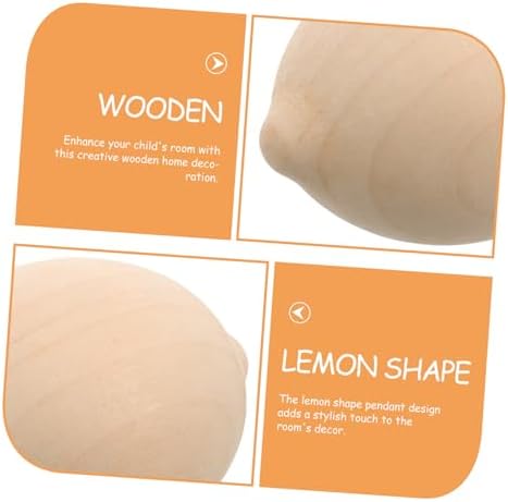 5Pcs Wooden Lemon DIY Painting Kit for Home Decor
