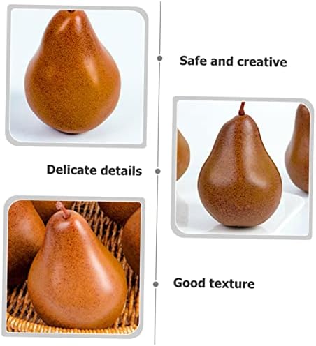 2Pcs Lifelike Artificial Pears for Home Farmhouse Decor
