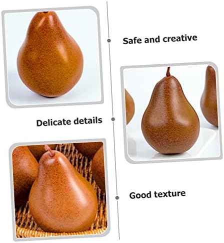 Cabilock 2Pcs Lifelike Faux Pear Ornaments