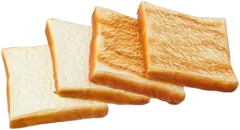 4Pcs Artificial Toast Slice Realistic Bread Decoration